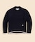 【Double B Collection】 ウール　ミドルゲージ　BBロゴ　Vネックセーター
