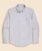ラグジュアリー オックスフォード トラックストライプ GFロゴ カジュアルシャツ Regular Fit