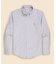 ラグジュアリー　オックスフォード　トラックストライプ　GFロゴ　カジュアルシャツ　Regular Fit