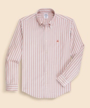 ラグジュアリー オックスフォード トラックストライプ GFロゴ カジュアルシャツ Regular Fit