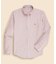 ラグジュアリー　オックスフォード　トラックストライプ　GFロゴ　カジュアルシャツ　Regular Fit