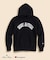 Brooks Brothers×Champion　USAコットン　ラバープリントロゴ　フーデッド　スウェットシャツ　Made in USA