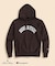Brooks Brothers×Champion　USAコットン　ラバープリントロゴ　フーデッド　スウェットシャツ　Made in USA