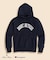 Brooks Brothers×Champion　USAコットン　ラバープリントロゴ　フーデッド　スウェットシャツ　Made in USA