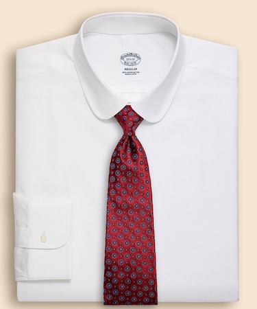 スーピマコットン ピンポイントオックスフォード ラウンドカラー ドレスシャツ Regular Fit