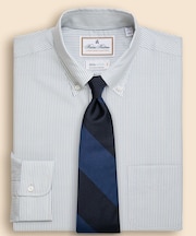 ラグジュアリー　ウォッシャブルウールオックスフォード　ベンガルストライプ 　ドレスシャツ　Regular Fit