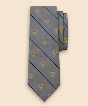 シルク　クレスト　BB#3ストライプ　レップタイ