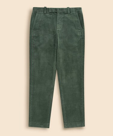 ストレッチコットン　8-Waleコーデュロイ　プレーンフロントパンツ　Regular