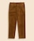 ストレッチコットン　8-Waleコーデュロイ　プレーンフロントパンツ　Regular