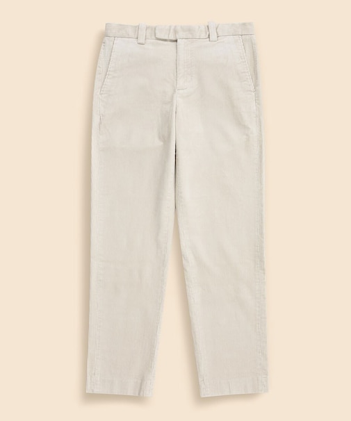 ストレッチコットン 8-Waleコーデュロイ プレーンフロントパンツ Regular