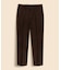 コットン　ブラッシュドツイル　プレーンフロントパンツ　Regular