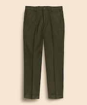コットン　ブラッシュドツイル　プレーンフロントパンツ　Regular