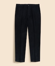 コットン ブラッシュドツイル プレーンフロントパンツ Regular