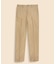コットン　フランネルライニング　プレーンフロント　チノパンツ　Regular