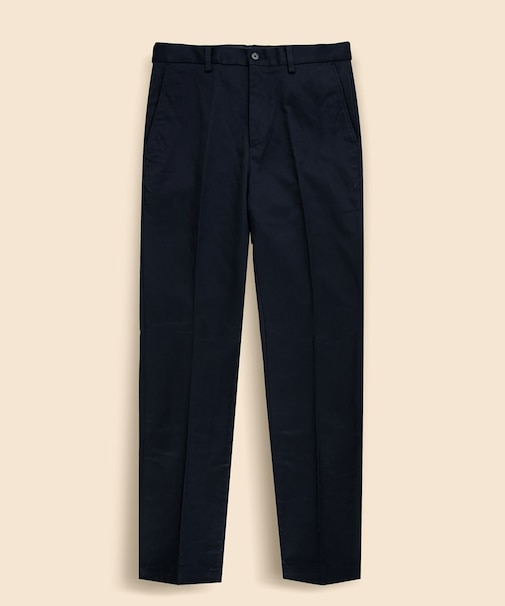 コットン フランネルライニング プレーンフロント チノパンツ Regular