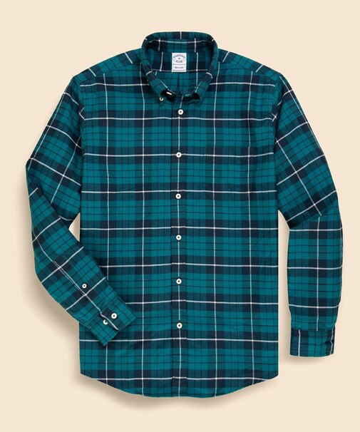 コットン　フランネル　シーズナルパターン　カジュアルシャツ　Regular Fit