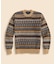 ブリティッシュウール　フェアアイル　クルーネックセーター　Made in England