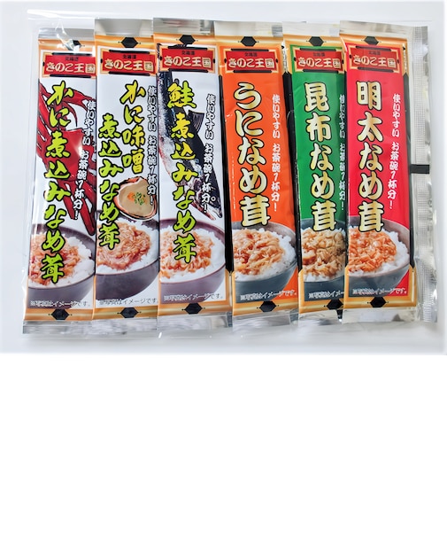 スティックなめ茸　海鮮6本セット