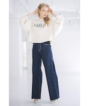 カットオフ ワイド デニム インディゴ WJ155