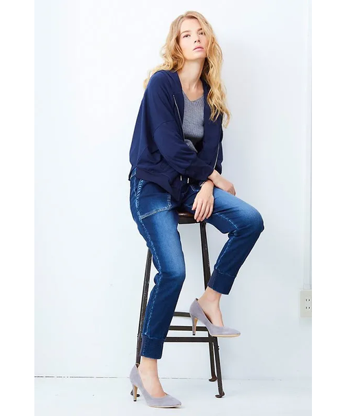 スウェットデニム インディゴ W054-2