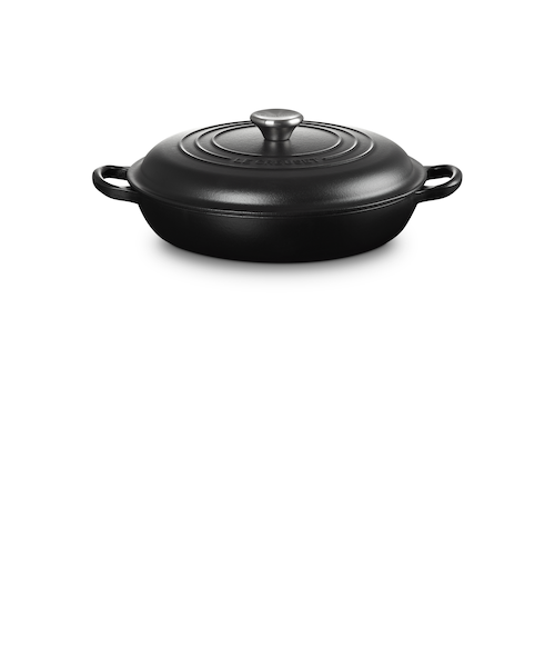 ルクルーゼ　ビュッフェキャセロール　26cm　マットブラック ビュッフェ・キャセロール 26cm｜ル・クルーゼのアウトレット通販