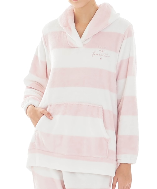 スノーパウダーボーダーショールカラーパジャマ 上下セット ルームウェア 部屋着 あたたか 厚手 ふわふわ ふわもこ 着心地がいい 手触り やわらか リラックス 大人可愛い かわいい