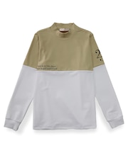 【レディース】切り替えモックネック