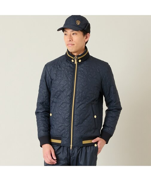 【メンズ】ロゴキルティング中綿ブルゾン