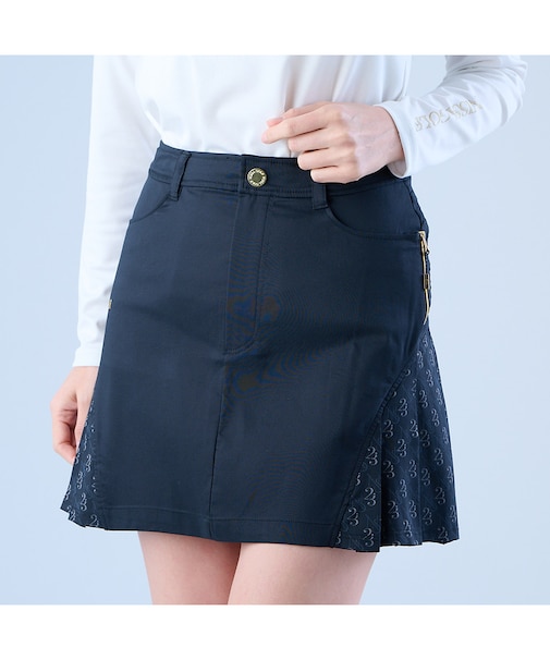 【レディース】モノグラムプリーツスカート