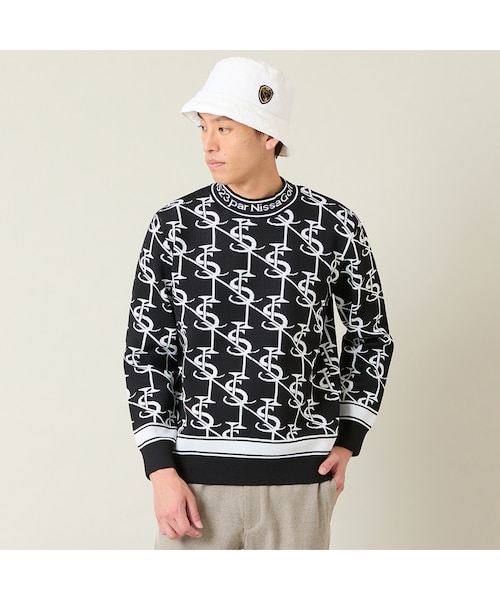 トップス paru メンズ】モノグラム柄ニットトップス｜ニッサゴルフの通販｜&mall