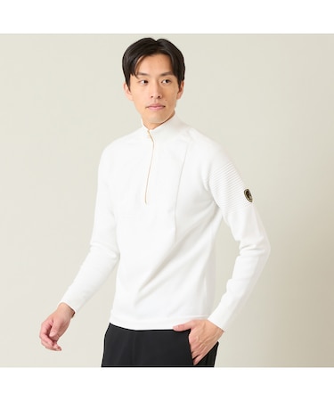 【メンズ】ホールガーメント長袖ニットトップス