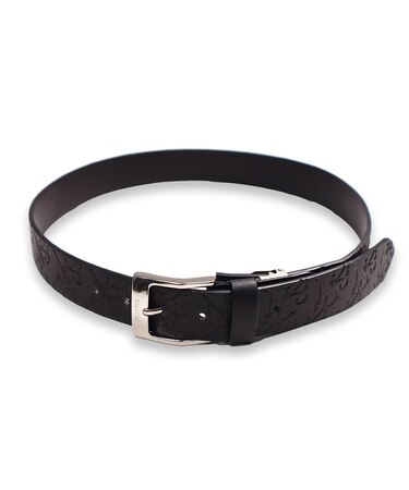 ロゴ型押しベルト