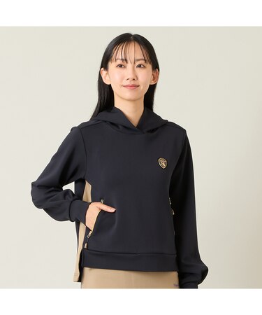 【レディース】ジャージフード付きプルオーバー