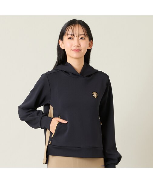 【レディース】ジャージフード付きプルオーバー