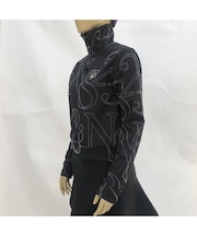 【レディース】フロッキープリントハイネックカットソー