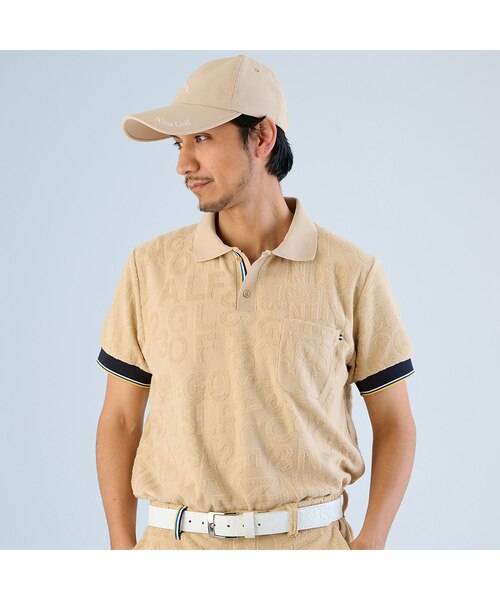 メンズ】パイルジャカードポロシャツ｜ニッサゴルフの通販｜&mall