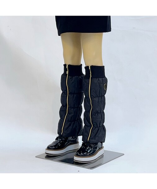 ロゴキルティングレッグウォーマー