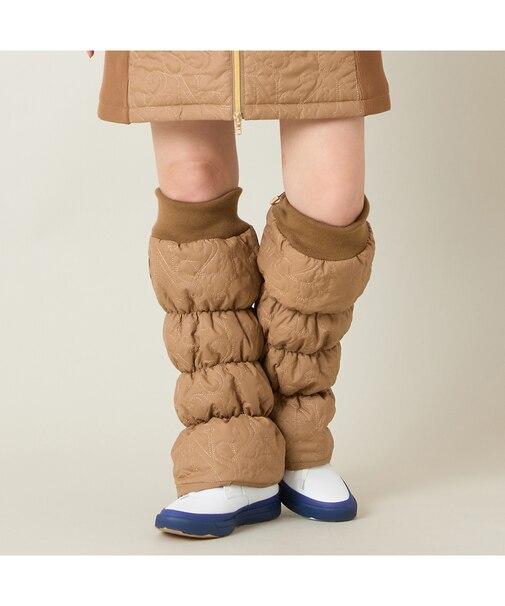 ロゴキルティングレッグウォーマー