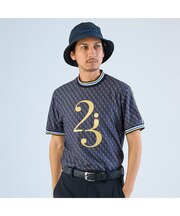 【メンズ】モノグラム半袖モックネック