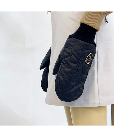 ロゴキルティングミトン