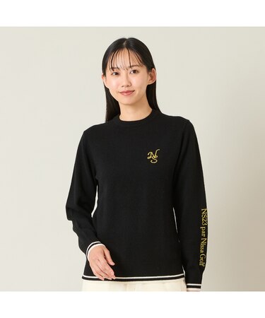 【レディース】ベーシックカラーカシミヤニットセーター