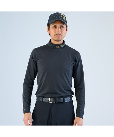 【メンズ】トゥルーボーテストレッチ長袖モックネック