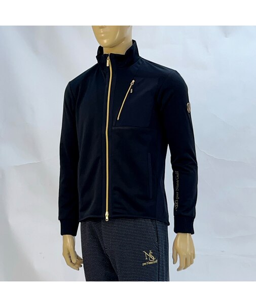 【メンズ】WarmdArt裏フリース×ナイロン布帛ジップアップスウェット