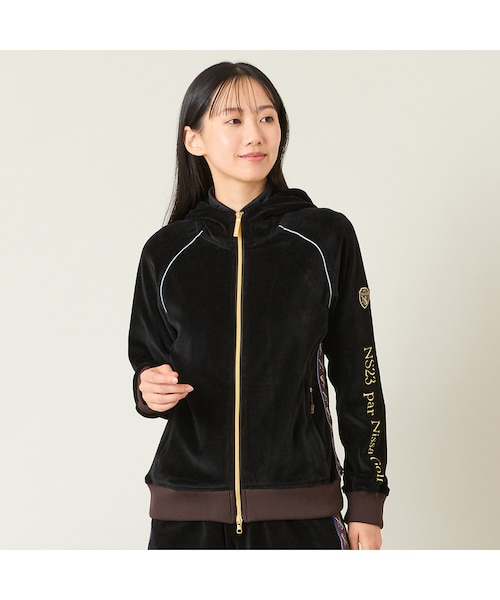 ゴルフ　ベロア　ジャケット レディース】ヘビーベロアブルゾン｜ニッサゴルフの通販｜&mall