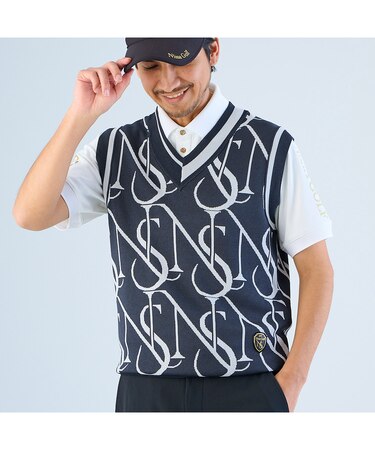 【メンズ】モノグラムニットベスト