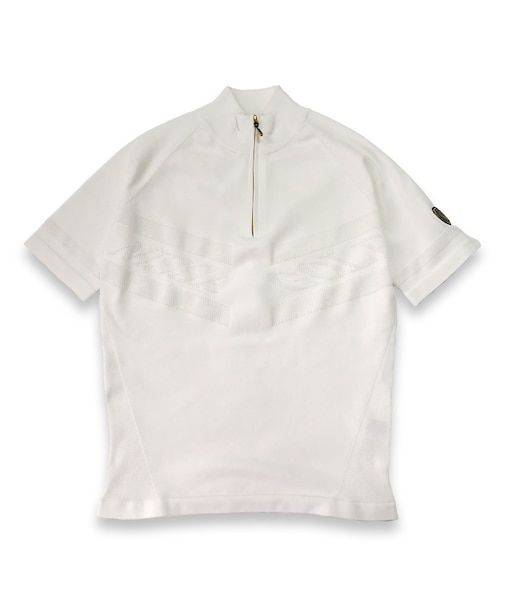 【メンズ】ホールガーメントハーフＺＩＰモックネック
