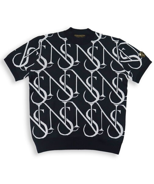 【メンズ】モノグラムニットモックネック