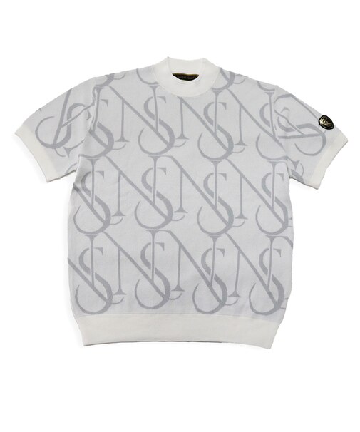 【メンズ】モノグラムニットモックネック