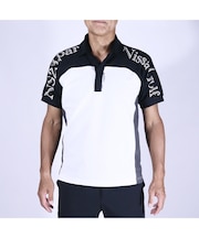 【メンズ】配色半袖ポロシャツ