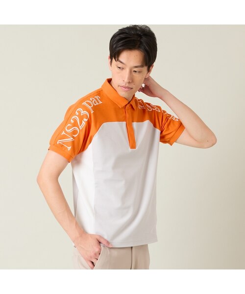 メンズ】配色半袖ポロシャツ｜ニッサゴルフの通販｜&mall（アンド